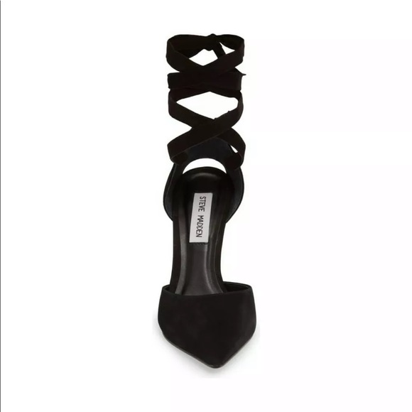NIB Steve Madden Harlow Sandal Heel Pump Black - Picture 11 of 11